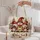 Three Christmas Gnomes with Lanterns for Cozy Holiday Cheer and Winter Gift Giving Quilted Tote Bag - 5