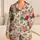 Botanical Roses And Blue Butterflies For Spring Summer Home Lounge Comfort, Women Satin Pajamas Set - 1