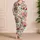 Botanical Roses And Blue Butterflies For Spring Summer Home Lounge Comfort, Women Satin Pajamas Set - 4