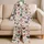 Retro Heart Motif For Cozy Bedtime Lounging And Relaxed Weekend Mornings At Home Satin Pajamas Set - 5
