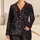 Coral Heart Lightning Bolt Lounge Set for Romantic Evenings, Cozy Nights, Women’s Gift Satin Pajamas Set - 1