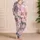 Cute Cat Faces For Cozy Bedtime Lounging, Soft Pastel Kawaii Gift For Cat Lovers Satin Pajamas Set - 4