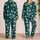 Burgundy Ivory Heart Motif Teal Loungewear For Cozy Evenings And Weekend Relaxation Satin Pajamas Set - 2