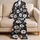 Monochrome Wild Daisy Botanical Motif For Cozy Lounging At Home And Flower Lovers Satin Pajamas Set - 5