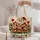 Santa and Three Festive Reindeer for Christmas Cheer and Holiday Gifting for Her Quilted Tote Bag - 5