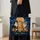 Three Cats Beneath a Starry Moon for Cat Lovers, Whimsical Home and Everyday Style Quilted Tote Bag - 4