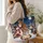 Reindeer And Snowmen Christmas Scene For Winter Celebrations And Snowman Lovers Quilted Tote Bag - 3