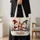 Christmas Gnomes and Reindeer for Holiday Giving, Seasonal Cheer and Gnome Lovers Quilted Tote Bag - 4