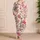 Vintage Botanical Floral Vine Blossoms for Cozy Spring Lounging Women and Girls Gift Idea Satin Pajamas Set - 4