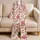 Vintage Botanical Floral Vine Blossoms for Cozy Spring Lounging Women and Girls Gift Idea Satin Pajamas Set - 5