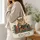 Owl Reading Among Vintage Books for Library Days and Book Club Gifts for Avid Readers Quilted Tote Bag - 3
