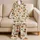 Halloween Ghost Pumpkin Book Reading Gift For Women Cozy Bedtime Comfort Soft Outfit Satin Pajamas Set - 5
