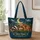 Moonlit Woodland Deer, Hedgehog And Badger For Cozy Nature Lovers And Forest Dreamers Quilted Tote Bag - 1