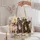 French Bulldog Trio Portrait for Dog Mom Gifts and Everyday Companion Style Wear Quilted Tote Bag - 5