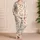 Christmas Cookie Baking Motifs for Cozy Holiday Lounging, Women's Festive Gift Idea Satin Pajamas Set - 4