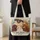 Colorful Sheep and Garden Blooms for Country Days and Farmhouse Gift Giving Quilted Tote Bag - 4