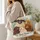 Colorful Sheep and Garden Blooms for Country Days and Farmhouse Gift Giving Quilted Tote Bag - 3