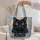 Midnight Black Cat With Golden Eyes For Cozy Cat Lover Gifts And Feline Fans At Home Quilted Tote Bag - 5