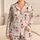 Pink Ballet Ballerinas and Slippers for Dance Lovers, Storybook Style Gift for Women Satin Pajamas Set - 1