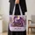Purple Dragon And Antique Books For Fantasy Reading Days And Gothic Library Lovers Quilted Tote Bag - 4