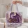 Purple Dragon And Antique Books For Fantasy Reading Days And Gothic Library Lovers Quilted Tote Bag - 5