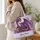 Purple Dragon And Antique Books For Fantasy Reading Days And Gothic Library Lovers Quilted Tote Bag - 3