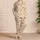 Rust Orange Duck And Star Motif For Cozy Evenings At Home, Lounge Style Women Satin Pajamas Set - 4