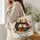 Christmas Sheep Family and Winter Lambs for Cozy Holiday Farmhouse Style Quilted Tote Bag - 3