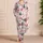 Pink Santa Christmas Bows and Trees for Festive Holiday Lounging, Women's Holiday Gift Satin Pajamas Set - 4