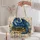 Blue Dragon Over Antique Books for Fantasy Library Readers and Enchanted Bookish Gifts Quilted Tote Bag - 5
