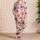 Champagne Bottles Coral Bows Blush Pink for Celebrations and Romantic Lounging Women Satin Pajamas Set - 4