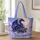 Celestial Moon Dragon Fantasy Gift for Dragon Lovers and Whimsical Night Sky Dreamers Quilted Tote Bag - 1