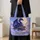 Celestial Moon Dragon Fantasy Gift for Dragon Lovers and Whimsical Night Sky Dreamers Quilted Tote Bag - 4