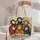 Colorful Whimsical Sheep for Farm Lovers, Cheerful Everyday Gift for Her Quilted Tote Bag - 5