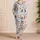 Bow Pumpkin Autumn Motif For Cozy Fall Lounging And Seasonal Gifting For Women At Home Satin Pajamas Set - 4