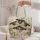 Five Cream Sheep and Meadow Wildflowers for Cottagecore Farm Days and Her Quilted Tote Bag - 5