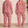 Candy Cane Ribbon Holiday Loungewear for Festive Christmas Mornings and Cozy Evenings Satin Pajamas Set - 2
