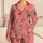 Candy Cane Ribbon Holiday Loungewear for Festive Christmas Mornings and Cozy Evenings Satin Pajamas Set - 1