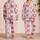 Pink And Green Ribbon Bows For Sweet Lounge Style, Gift Giving, And Cozy Weekends Satin Pajamas Set - 2