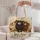 Rustic Sheep and Autumn Blooms for Cozy Country Style and Thoughtful Gift Giving Quilted Tote Bag - 5