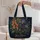 Midnight Iris Foxglove And Butterfly Garden For Evening Strolls And Nature Lovers Quilted Tote Bag - 5