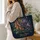 Midnight Iris Foxglove And Butterfly Garden For Evening Strolls And Nature Lovers Quilted Tote Bag - 3