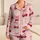 Cherry Bow Fruit Motif for Romantic Lounging and Cozy Bedtime Style for Women, Girls Satin Pajamas Set - 1
