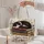 Sleeping Cat on Vintage Books with Meadow Flowers for Cozy Reading Days Quilted Tote Bag - 5
