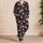 Blush Cherry Pair Motifs for Cozy Bedtime Lounging, Elegant Women's Home Comfort Satin Pajamas Set - 4