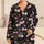 Blush Cherry Pair Motifs for Cozy Bedtime Lounging, Elegant Women's Home Comfort Satin Pajamas Set - 1