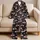 Blush Cherry Pair Motifs for Cozy Bedtime Lounging, Elegant Women's Home Comfort Satin Pajamas Set - 5