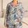 Blue Cream Chinoiserie Pagodas And Deer For Serene Bedtime Lounging At Home Year Round Satin Pajamas Set - 1