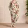 Vintage Santa Strawberry Candy Cane Christmas Holiday Gift for Women Festive Cheer Satin Pajamas Set - 4