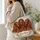 Three Irish Red Setters with Garden Flowers for Dog Lover Gifts and Everyday Style Quilted Tote Bag - 3